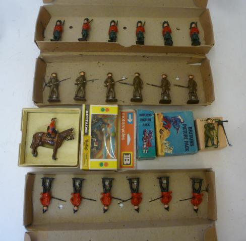 Three Britains boxed sets of lead soldiers Image
