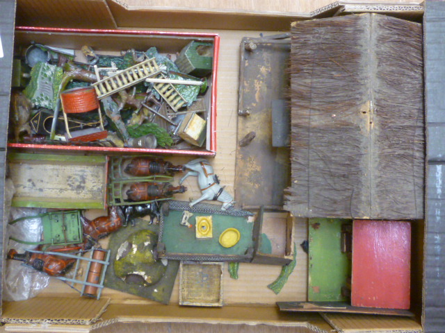 A quantity of Britains lead farm figures Image