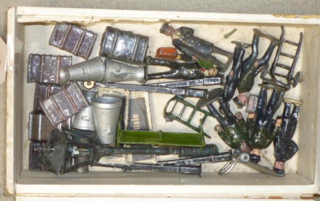 A quantity of Britains Gauge I lead railway figures and accessories Image