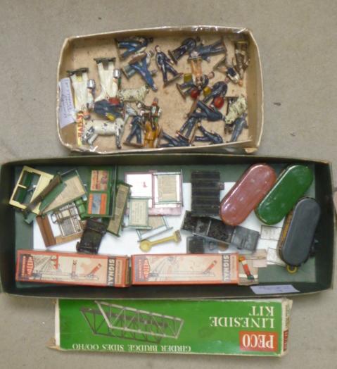 A replica Dinky "Hall's Distemper" sign (two figures and board) Image