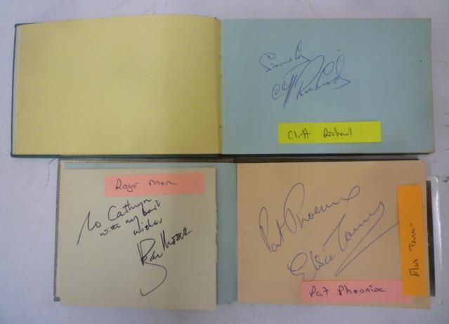 Two albums with autographs of Cliff Richard Image