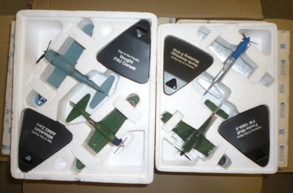 Eight Atlas Edition diecast war plane models Image