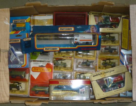 Thirty Two Matchbox Models mainly in bubble packs Image