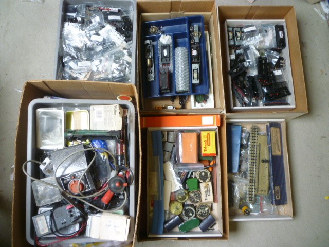 A very large quantity of new and some recovered model railway spare parts for Triang Image