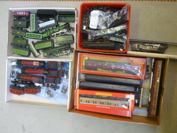 Locomotives and rolling stock by Hornby including three Princess locomotives Image