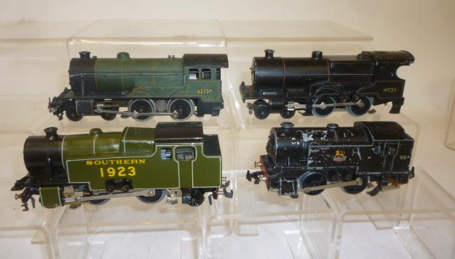 Four Trix Twin locomotives comprising two tanks and two 2-4-0 locomotives Image