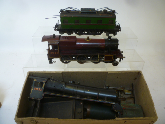 A clockwork handmade Swiss electric locomotive Image