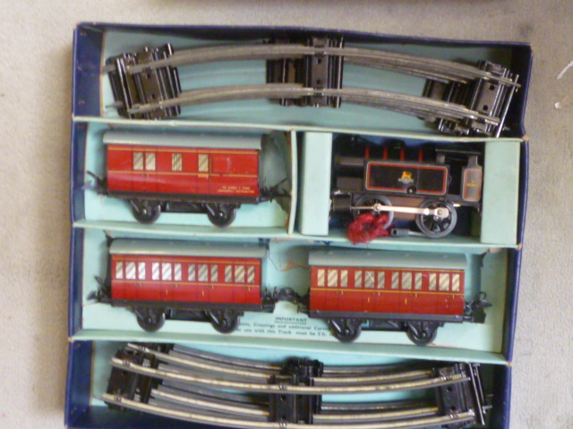 Hornby No.41 Clockwork Passenger Train Set with B.R. tank locomotive Image