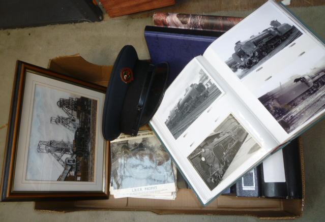 Eight albums of photographs of locomotives Image