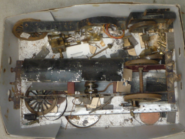 Locomotive chassis and parts for a live steam 3 1/2" gauge model Image
