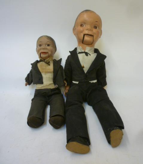 Two "Charlie McCarthy" ventriloquists dolls Image