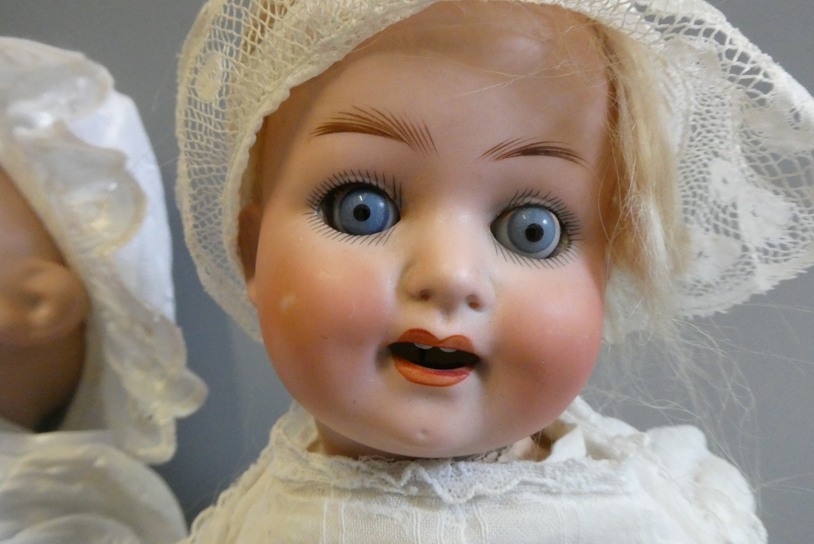 Three German bisque head dolls Image