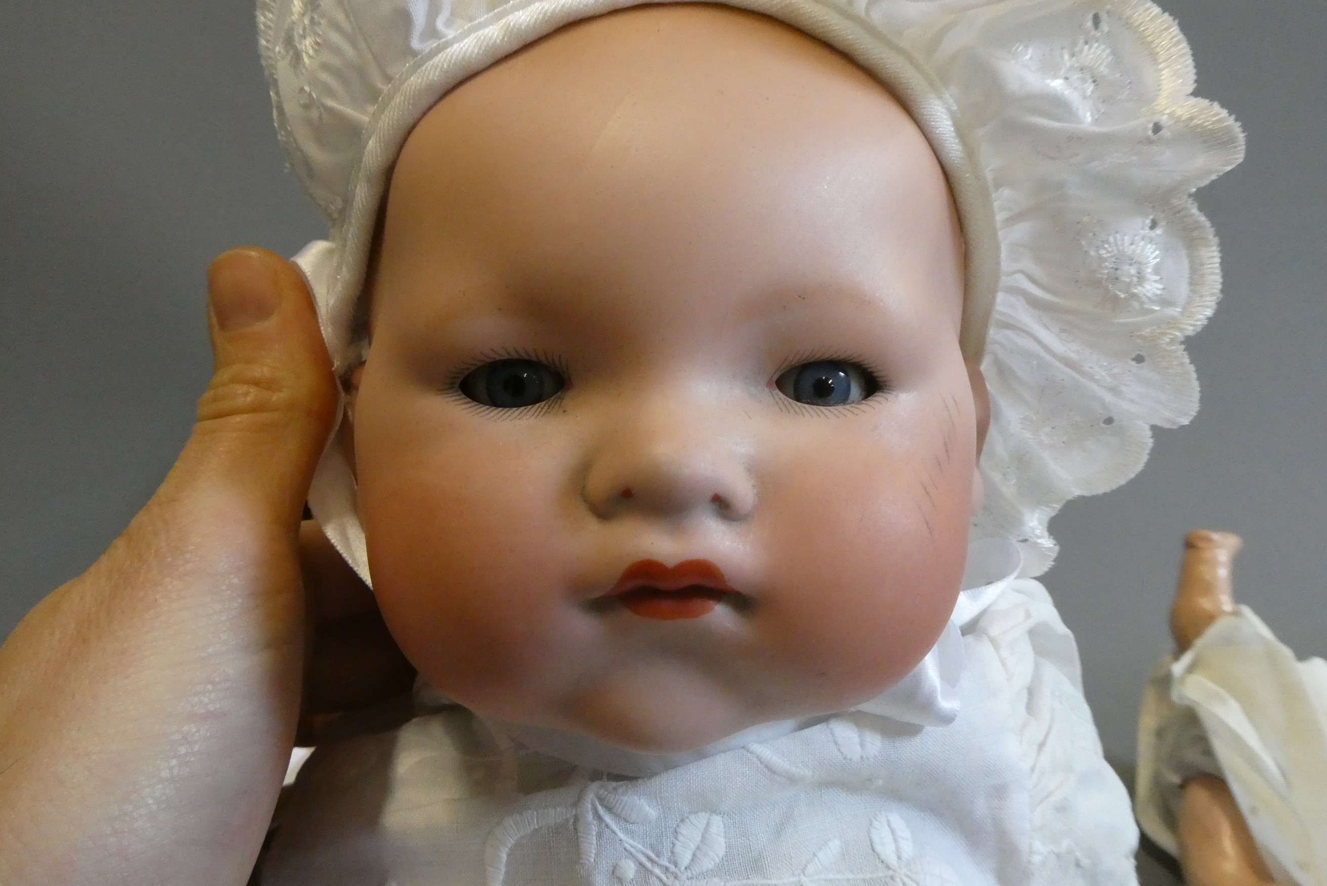 Three German bisque head dolls Image