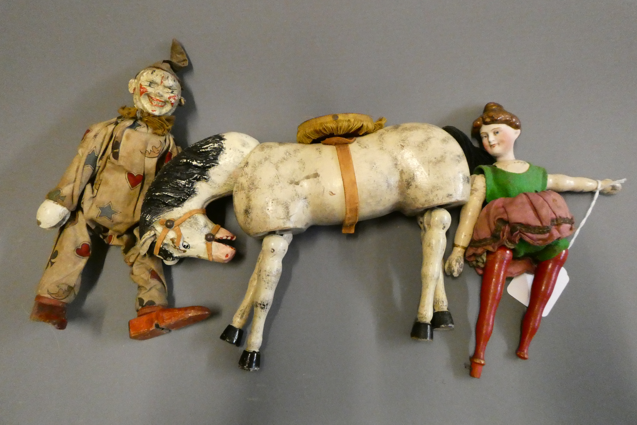 Three circus characters by Schoenhut Image