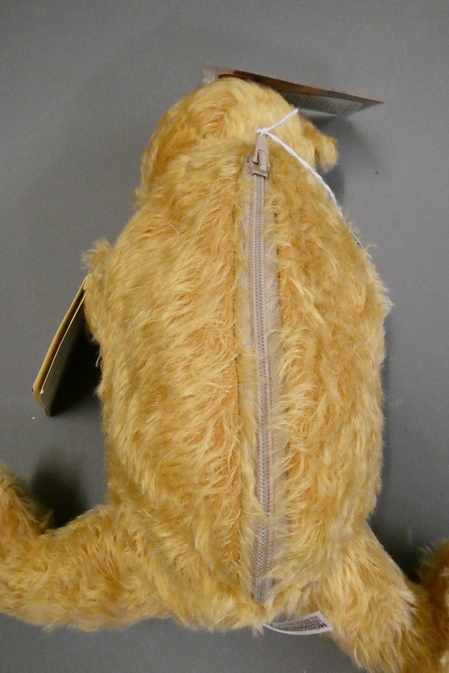 A Merrythought Alpha-Farnell teddy bear pyjama case, limited edition 66 of 750, with amber eyes, Image