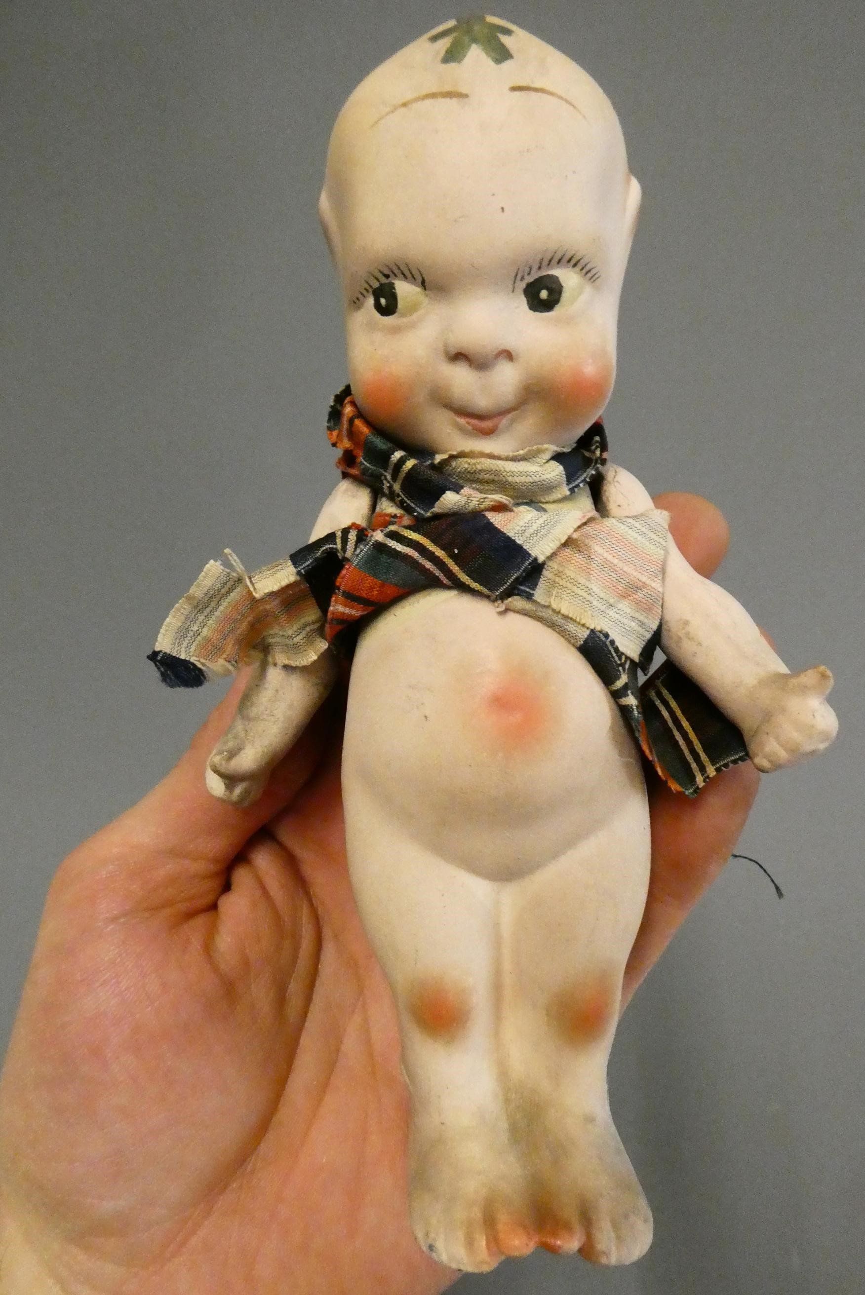 Four bisque head dolls Image