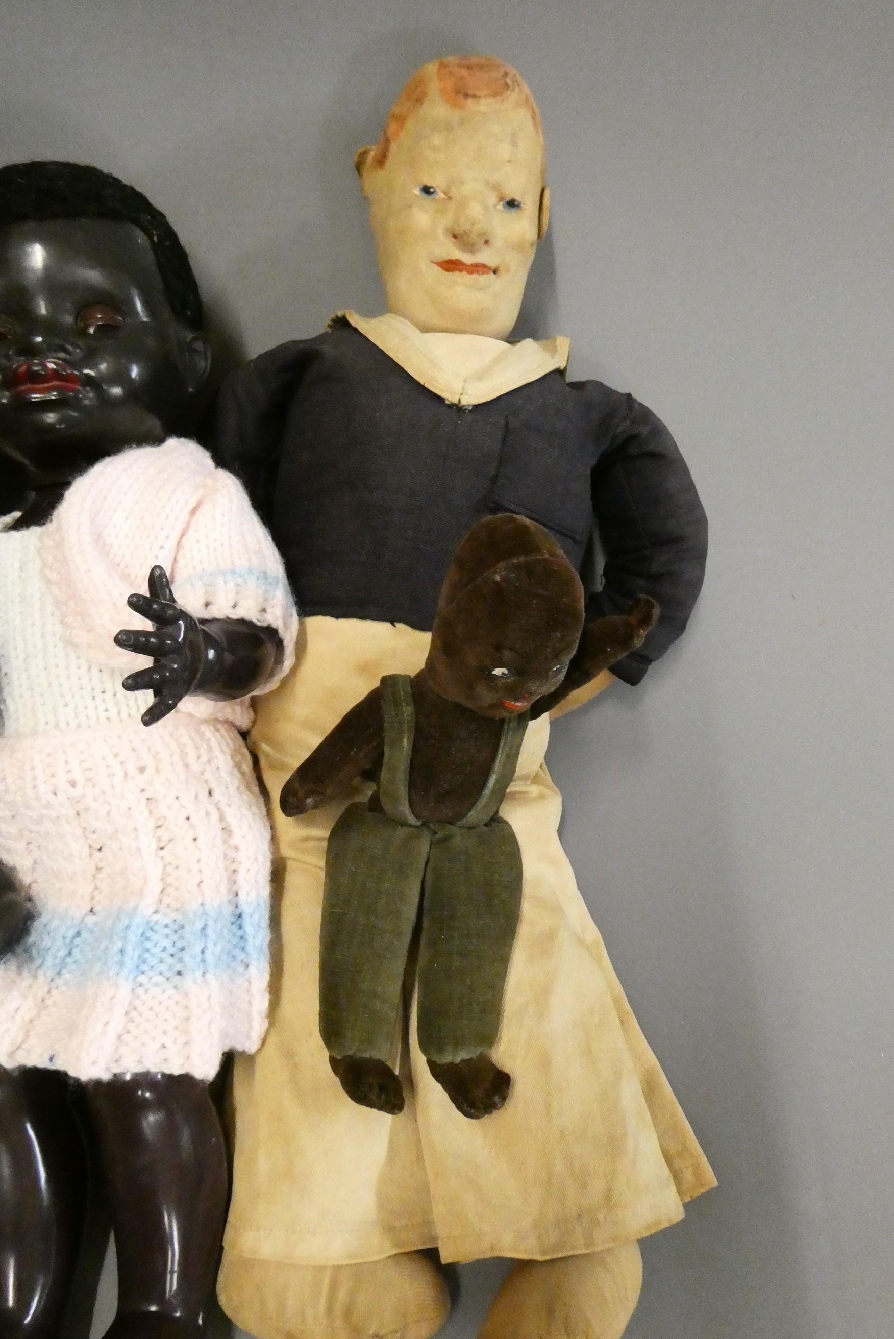Seven vintage dolls Image