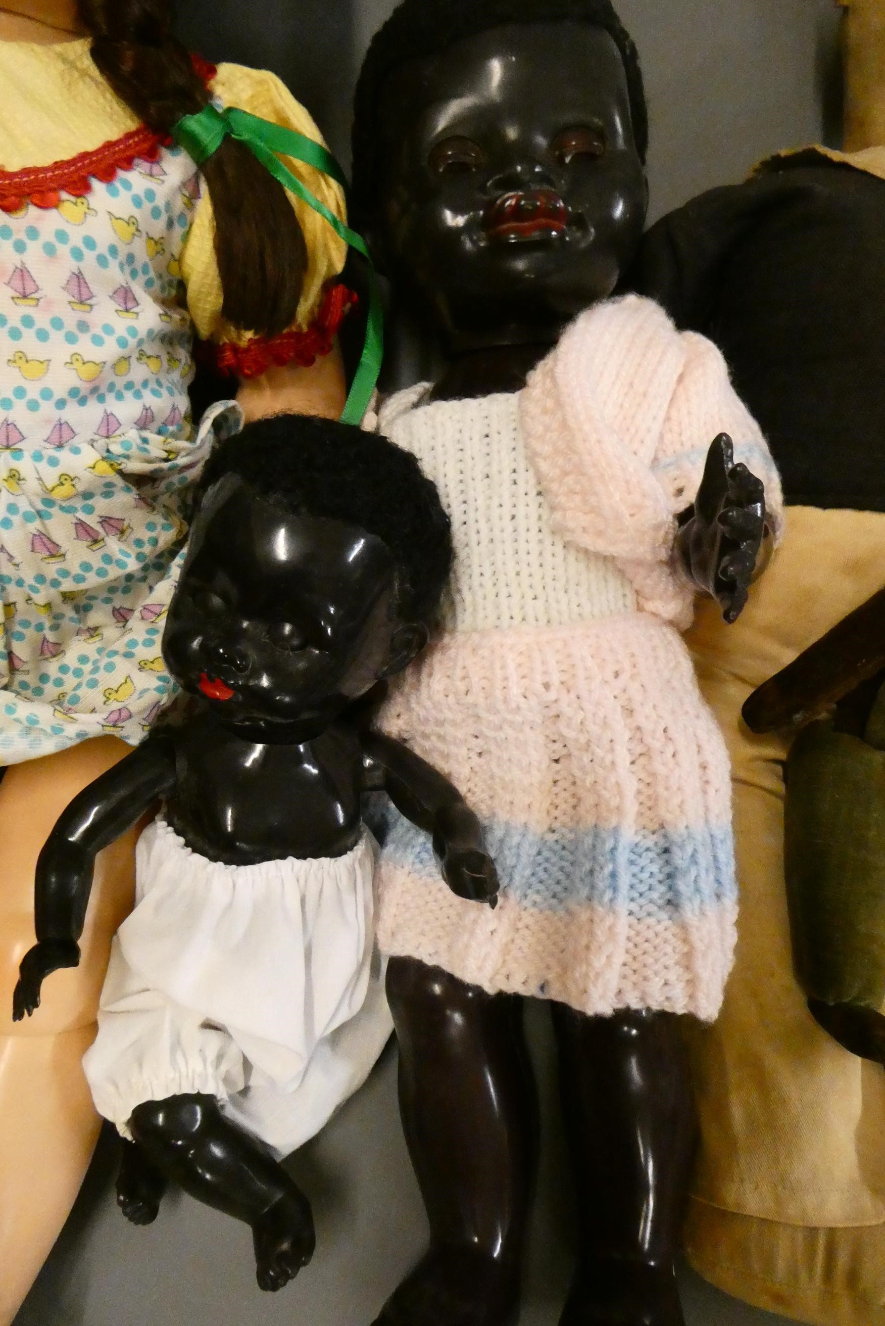 Seven vintage dolls Image