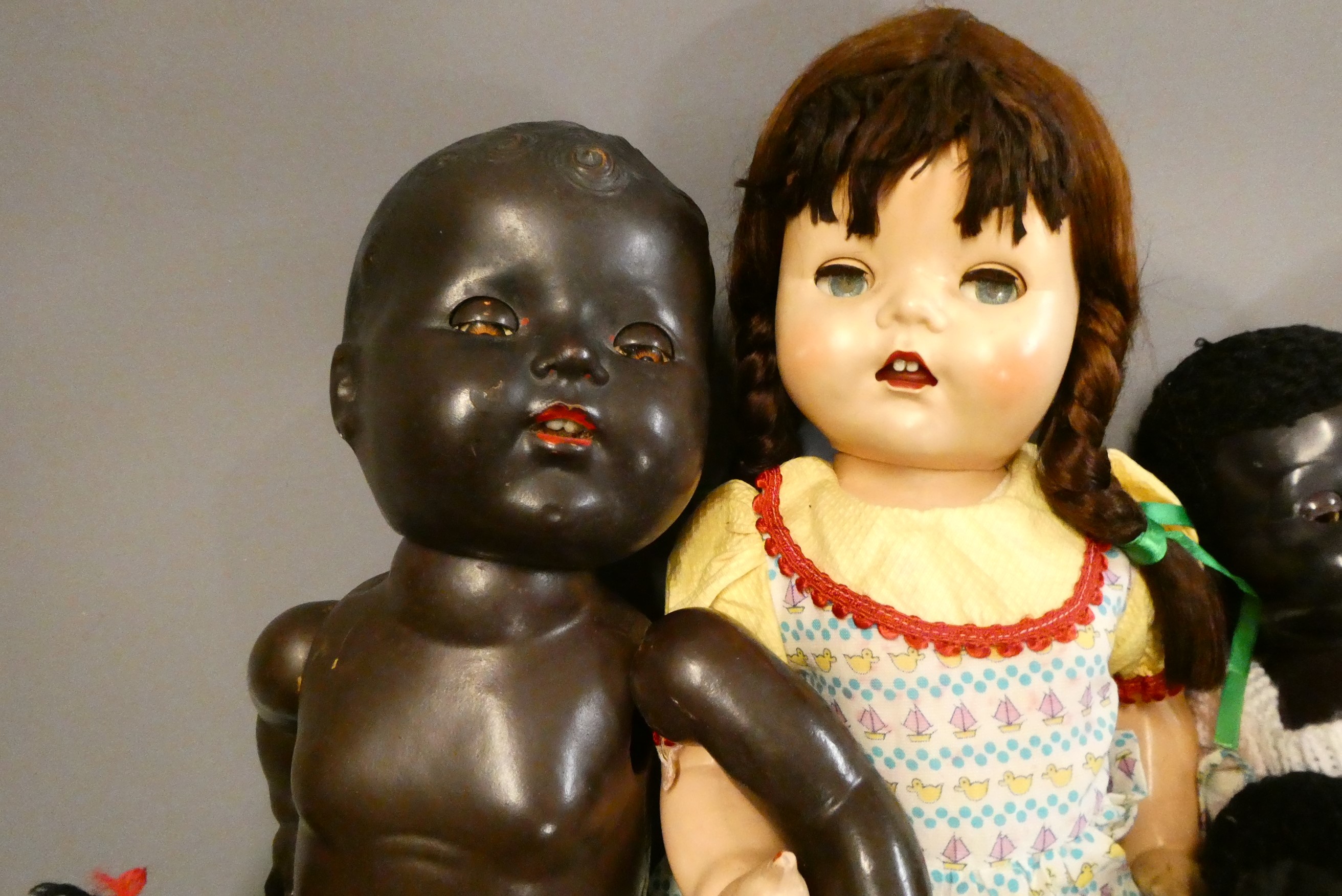 Seven vintage dolls Image