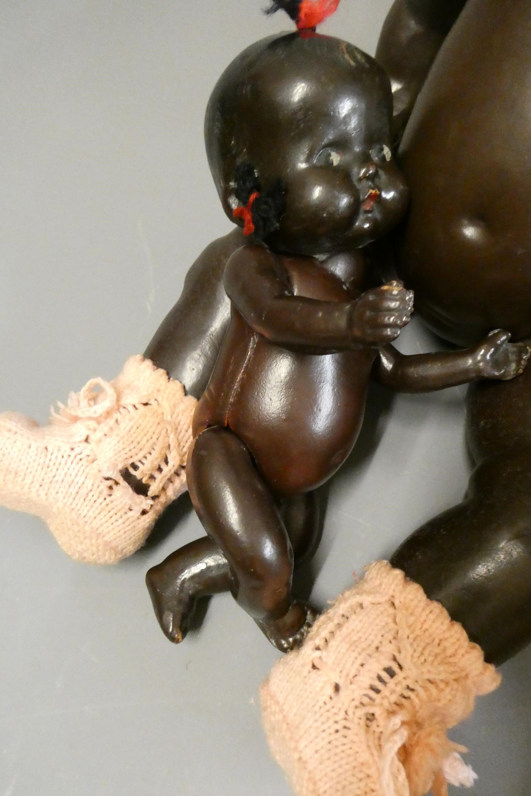 Seven vintage dolls Image