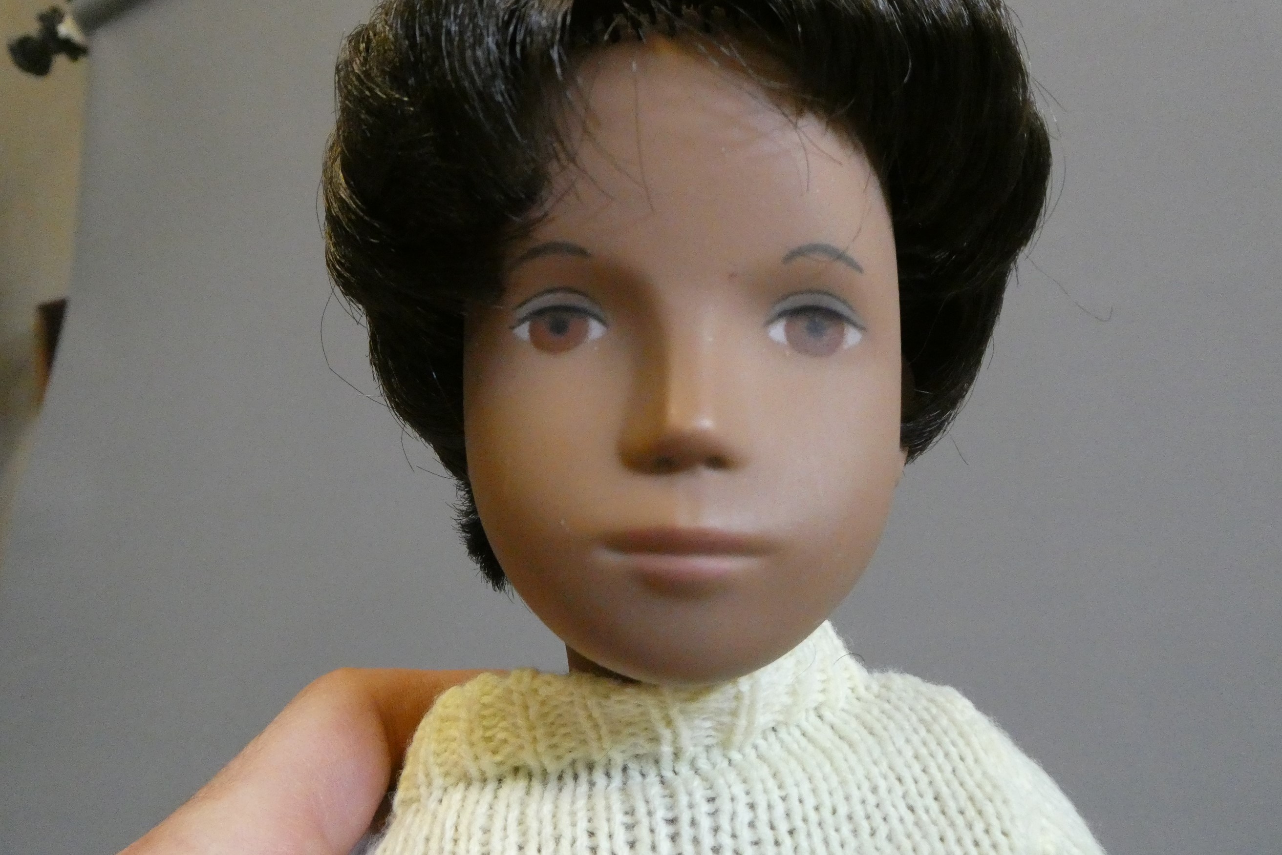 Sasha boy doll, with brown hair and jointed body, 16" long Image