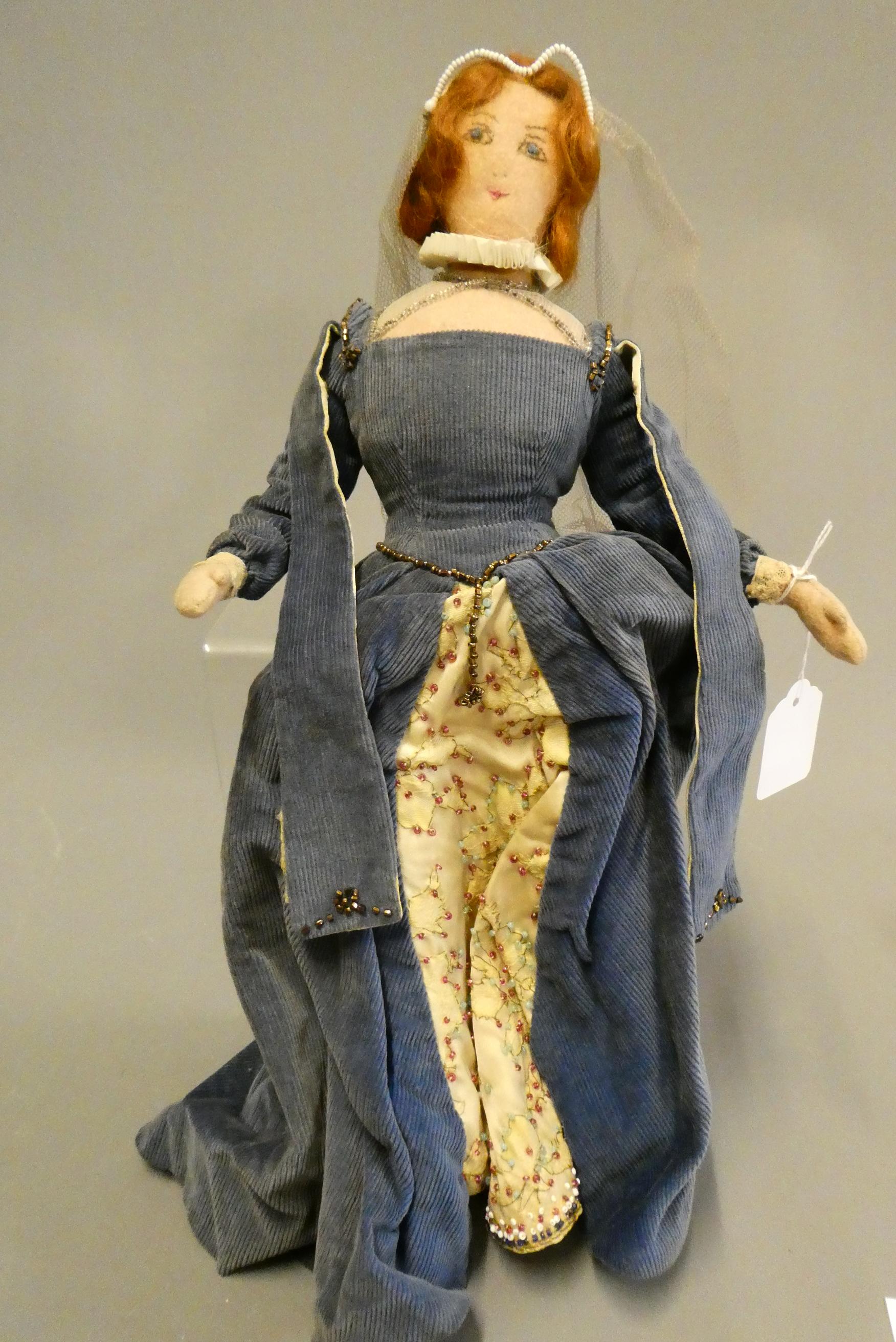 A vintage felt doll Image