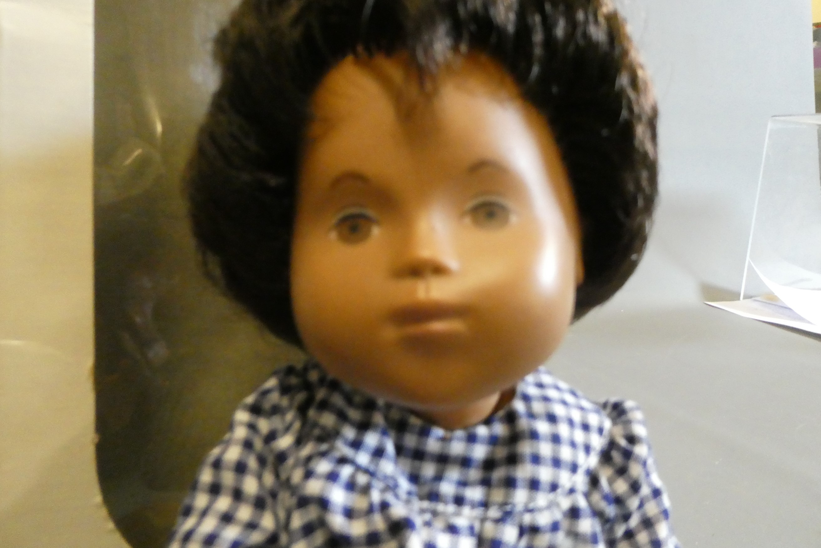 Sasha baby doll, with brown hair and jointed body, 12" long, with Sasha box (2) Image