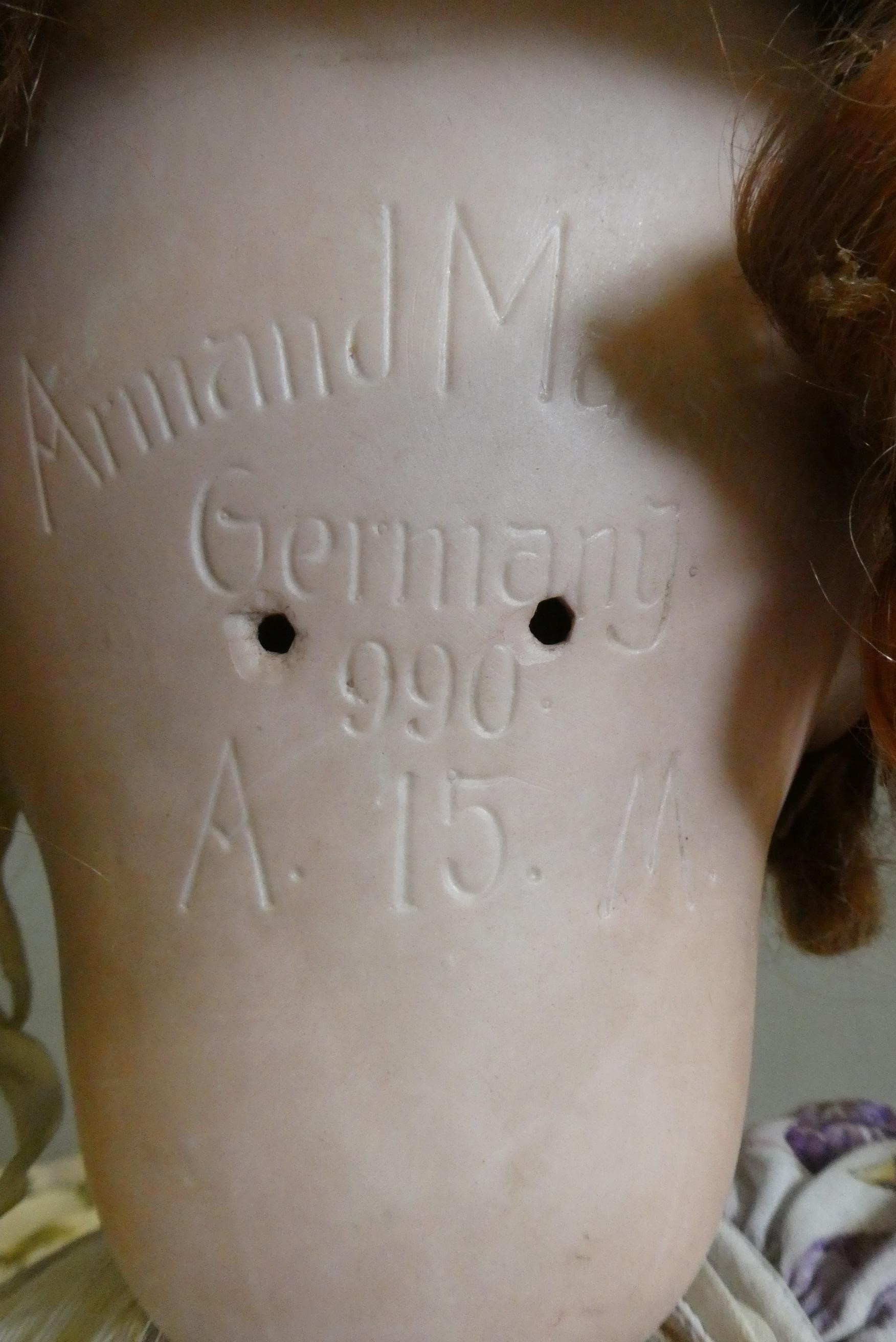 Two Armand Marseille bisque head dolls Image