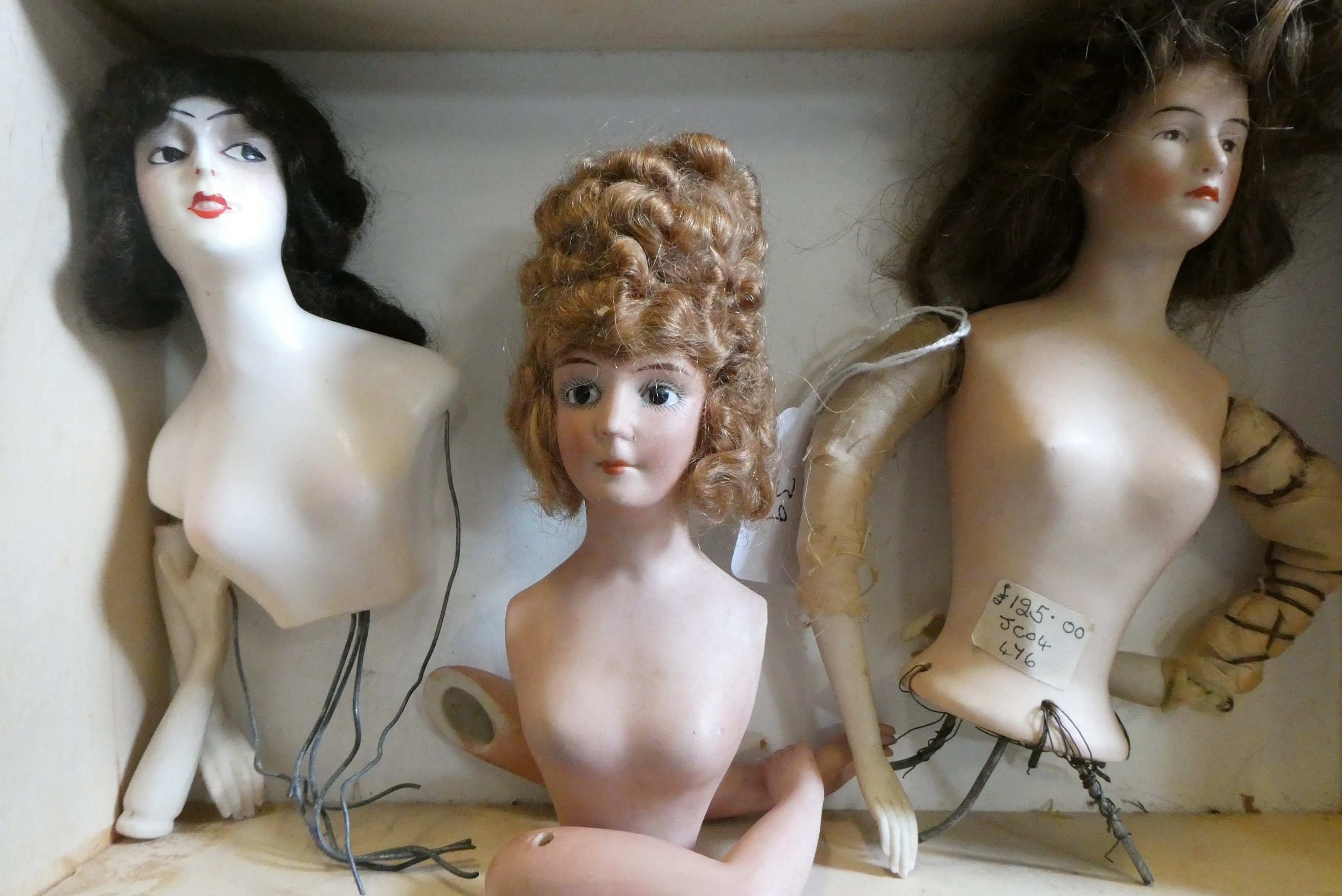Five fashion/pin cushion dolls Image