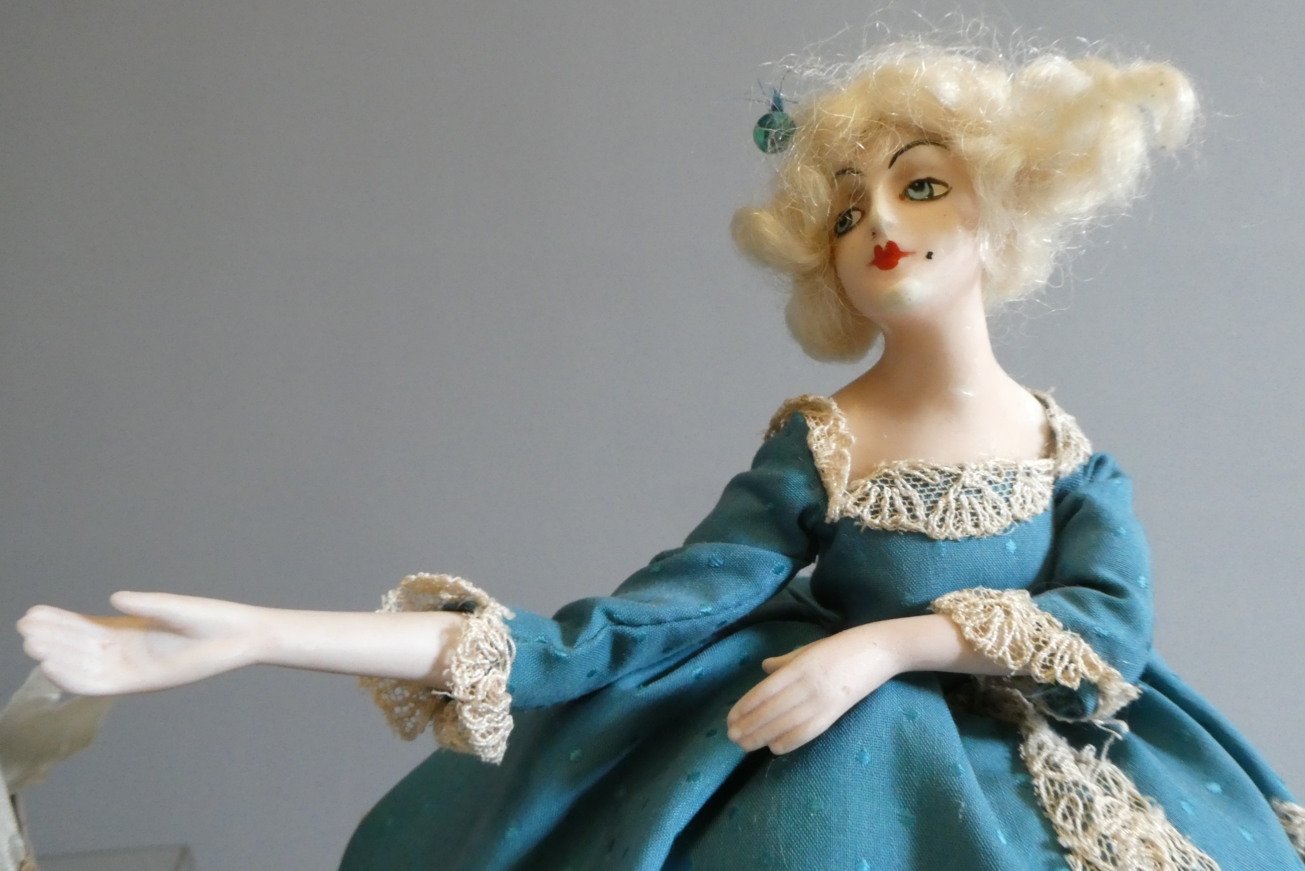 Five fashion/pin cushion dolls Image