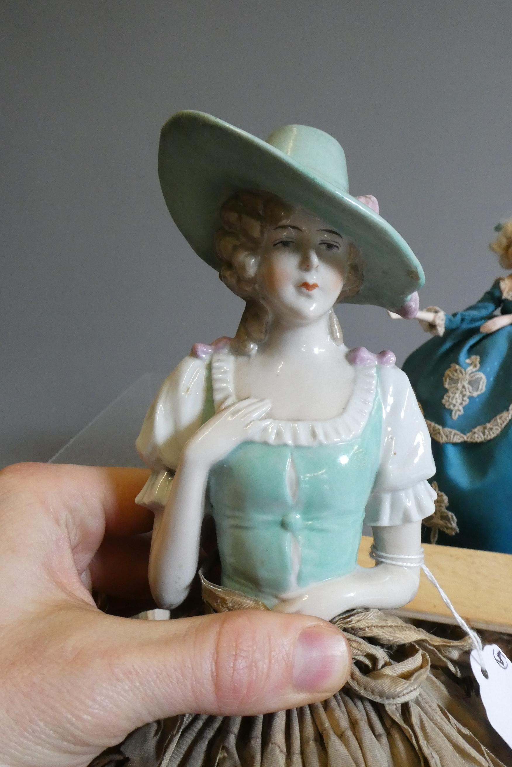 Five fashion/pin cushion dolls Image