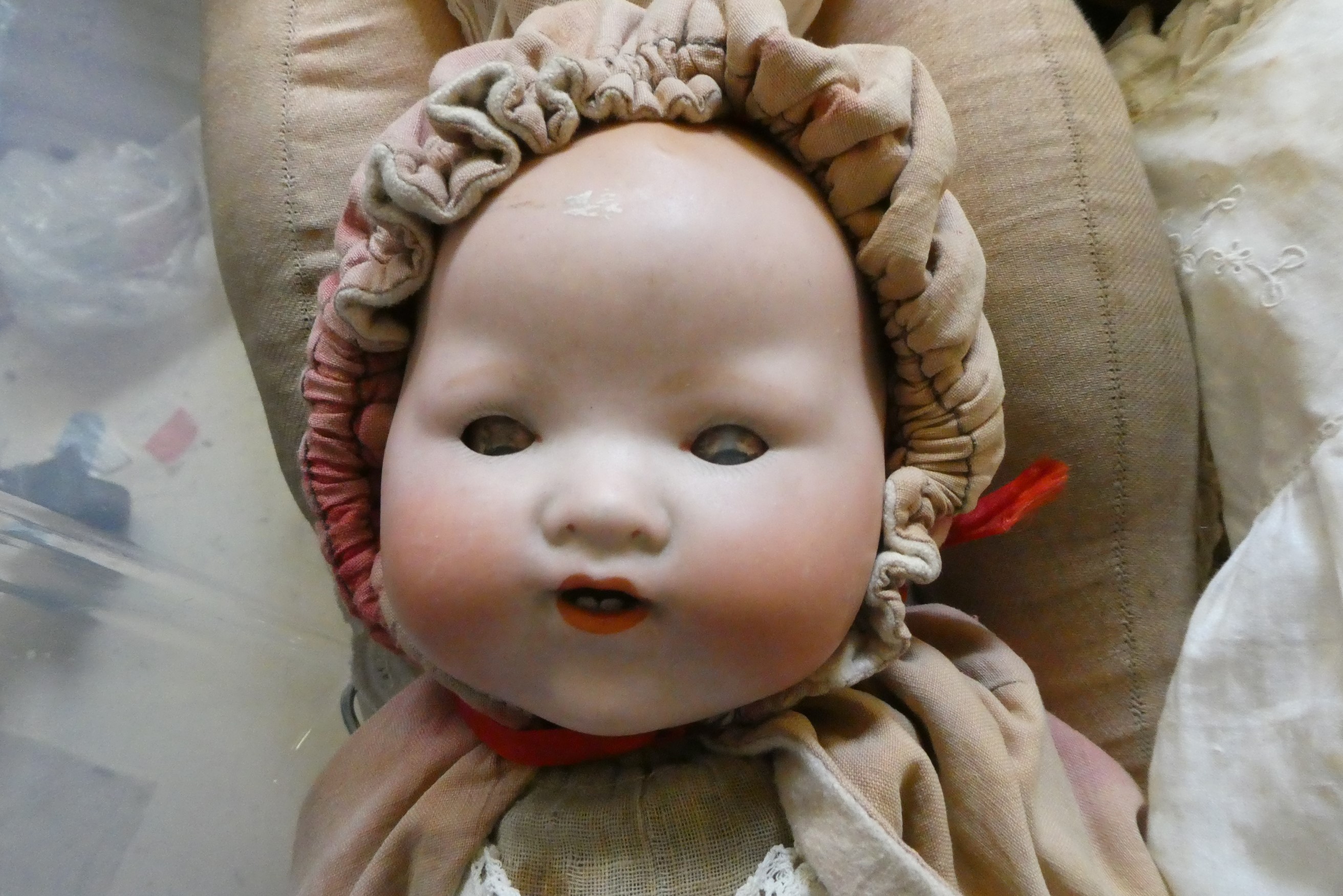Four Armand Marseille bisque head baby dolls Image