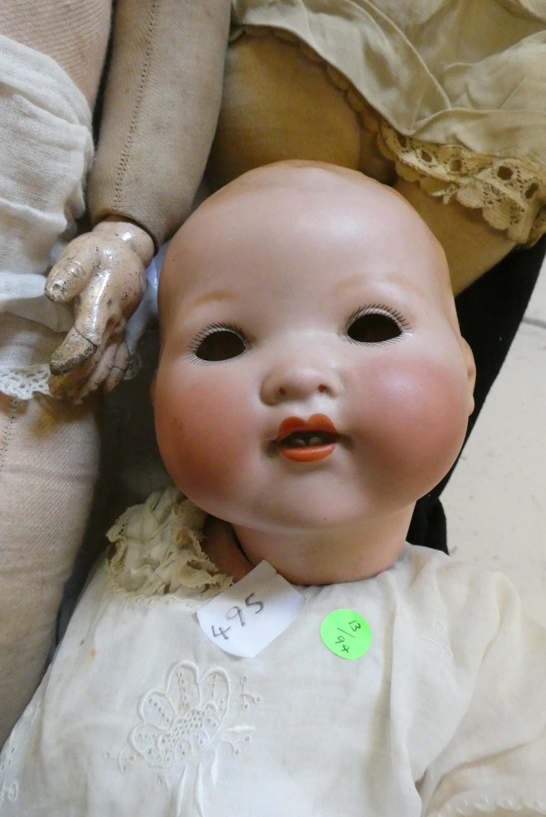 Four Armand Marseille bisque head baby dolls Image