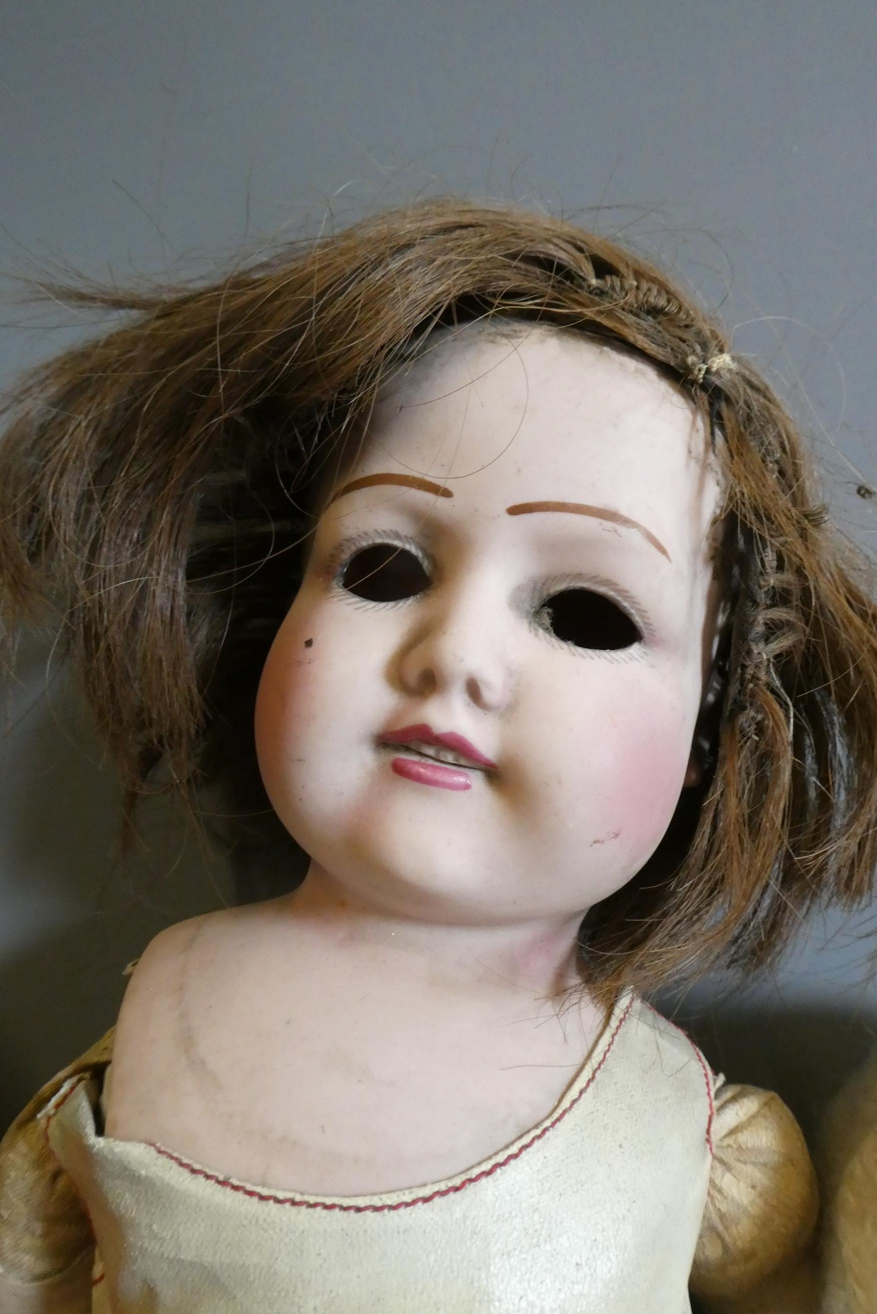 Eight vintage and early 20th century dolls, including an AM 351 baby, a Heubach Koppelsdorf 300, Image