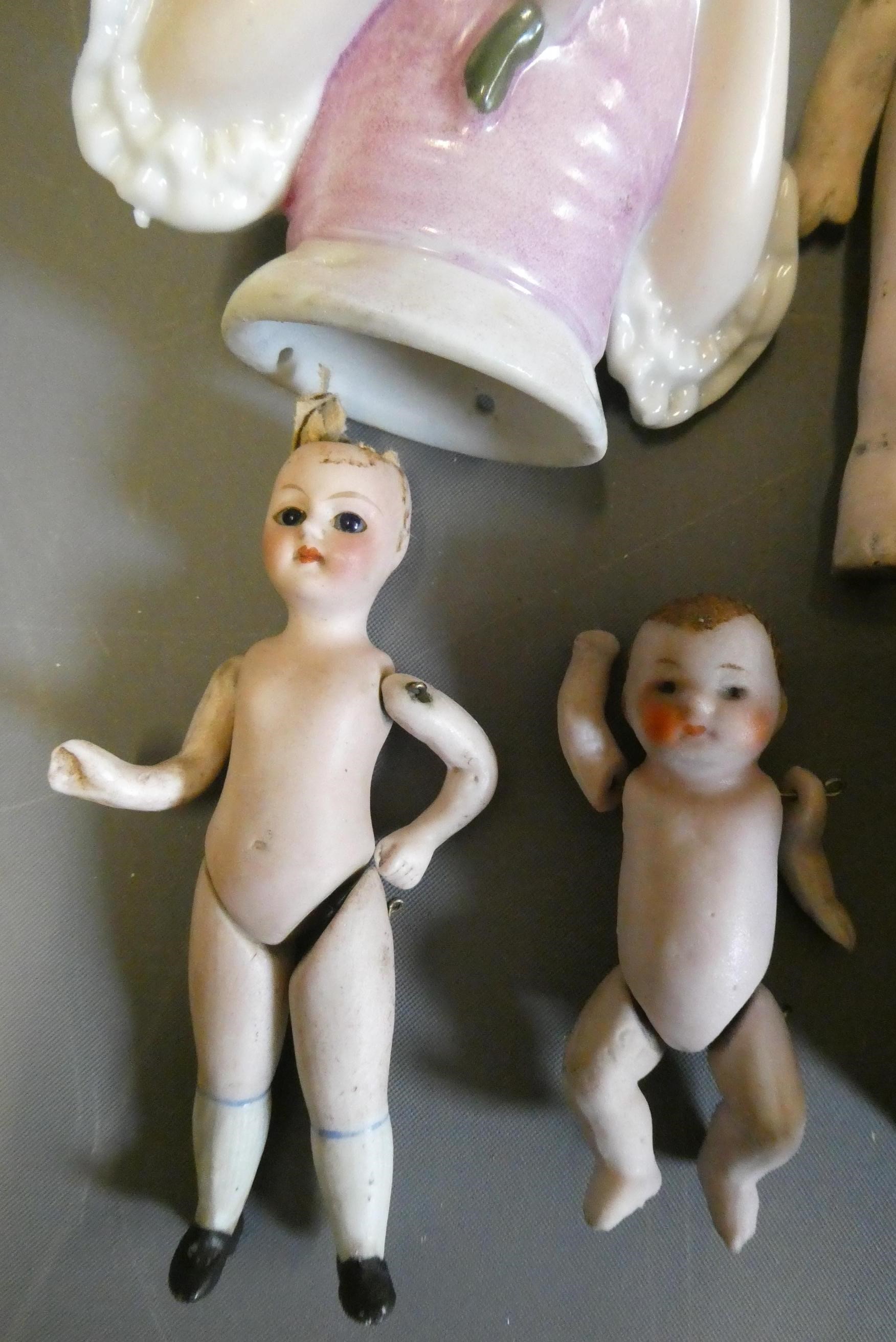 Seven vintage dolls Image