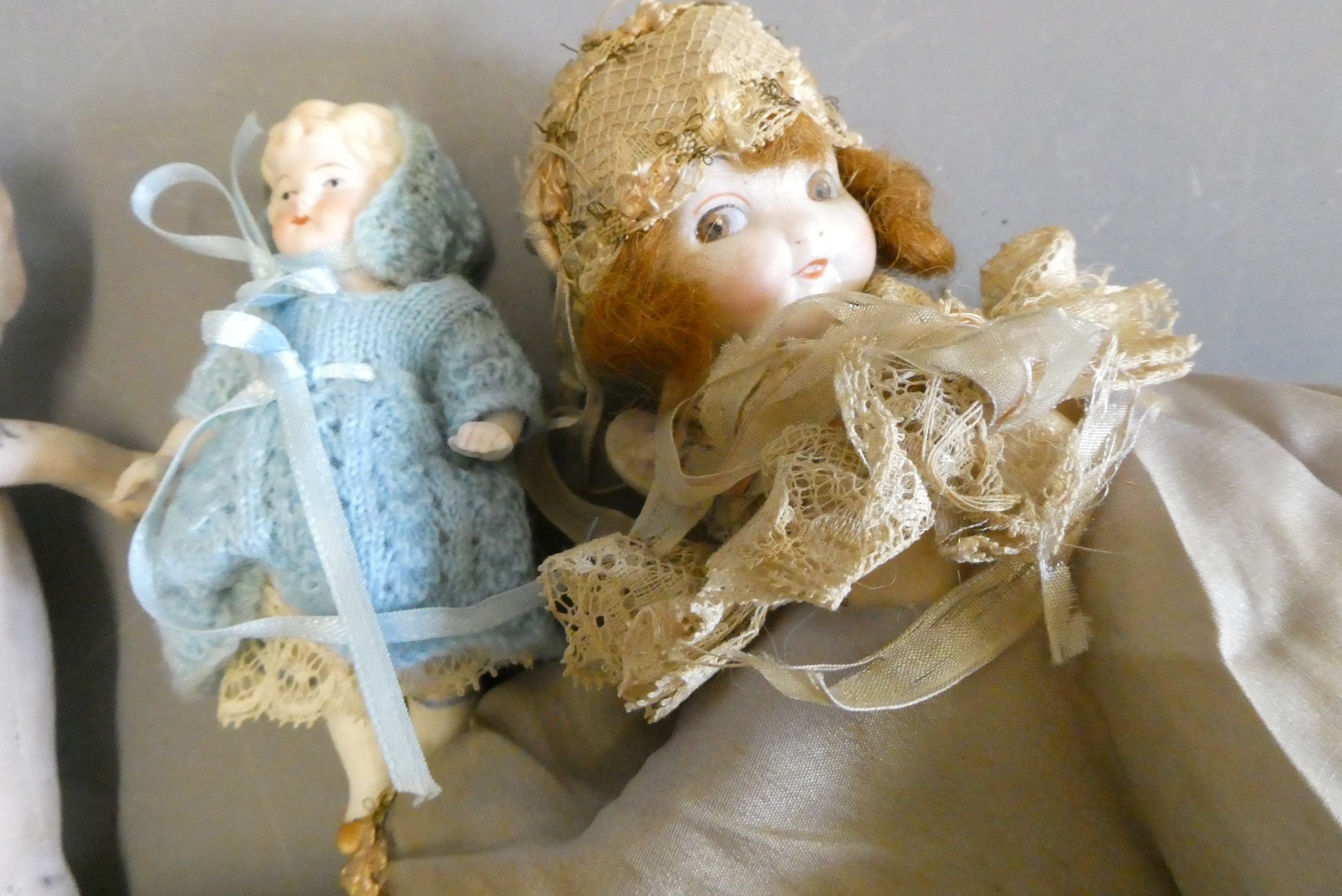 Seven vintage dolls Image