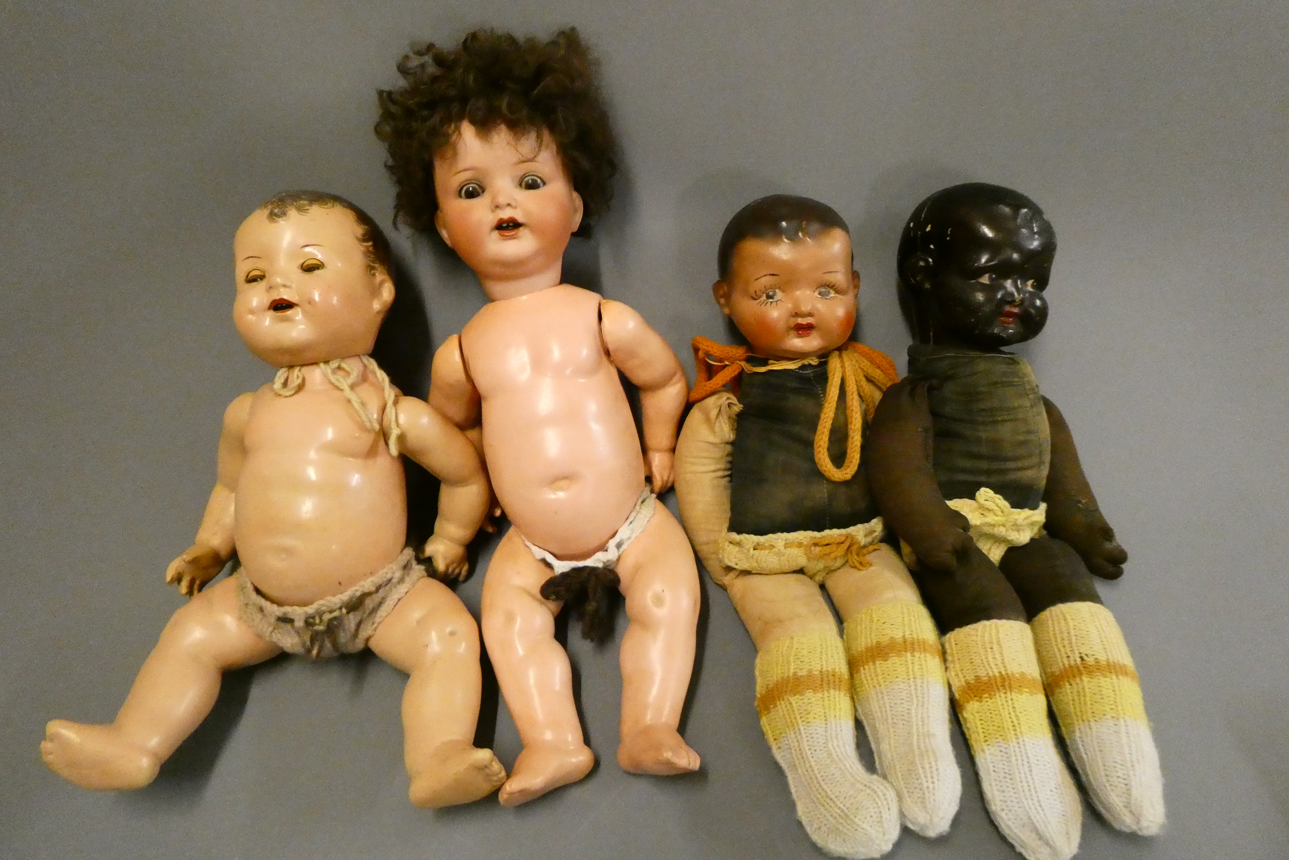 Four vintage dolls Image