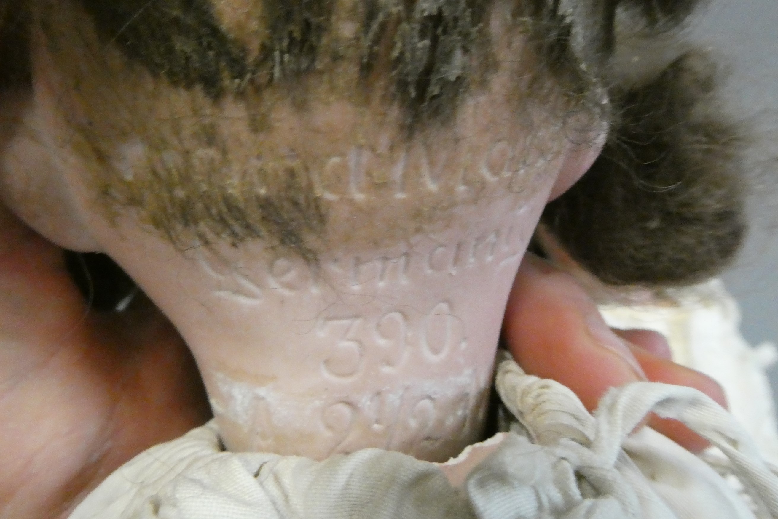 Two German bisque socket head dolls Image
