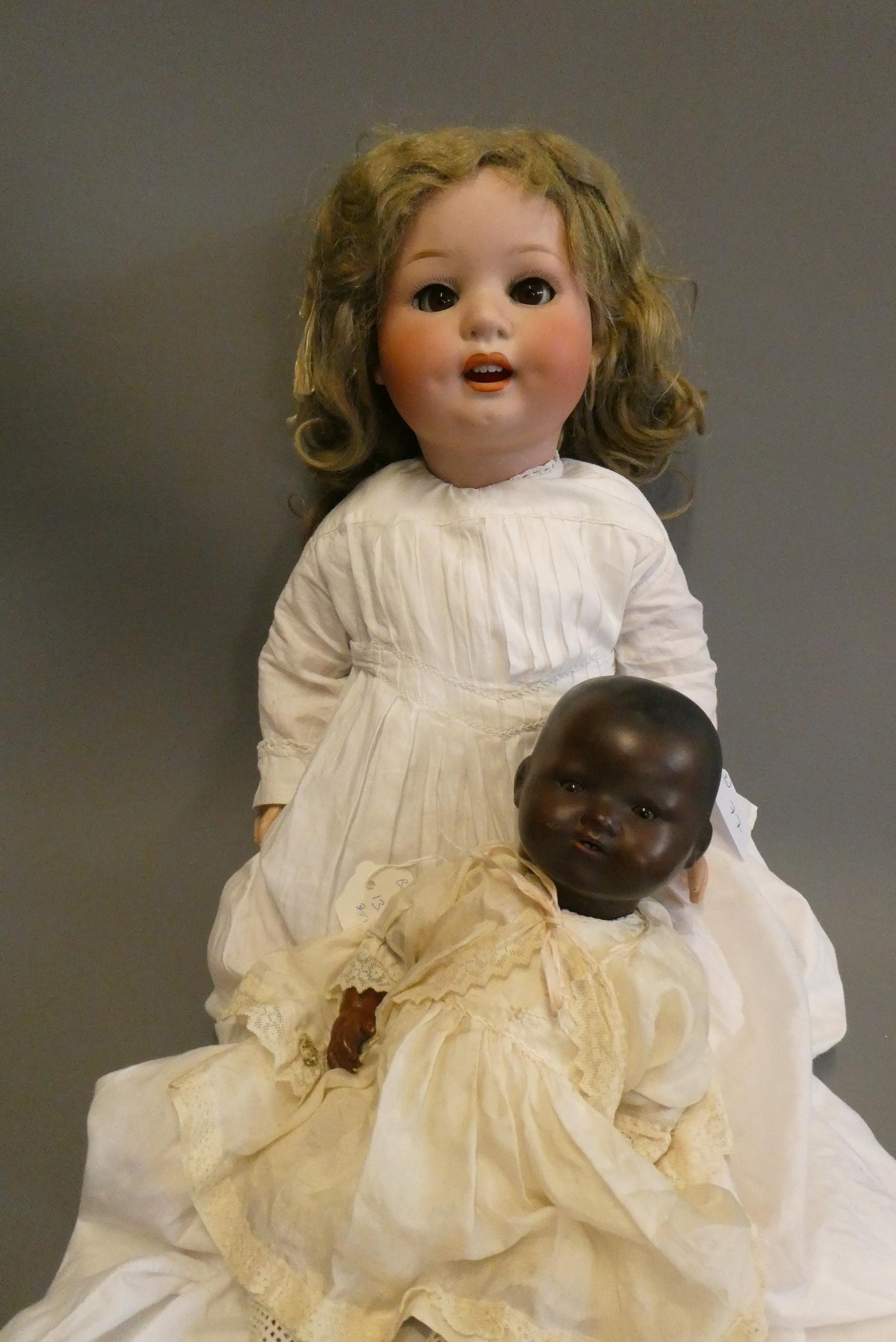 A Heubach Koppelsdorf bisque socket head character doll Image