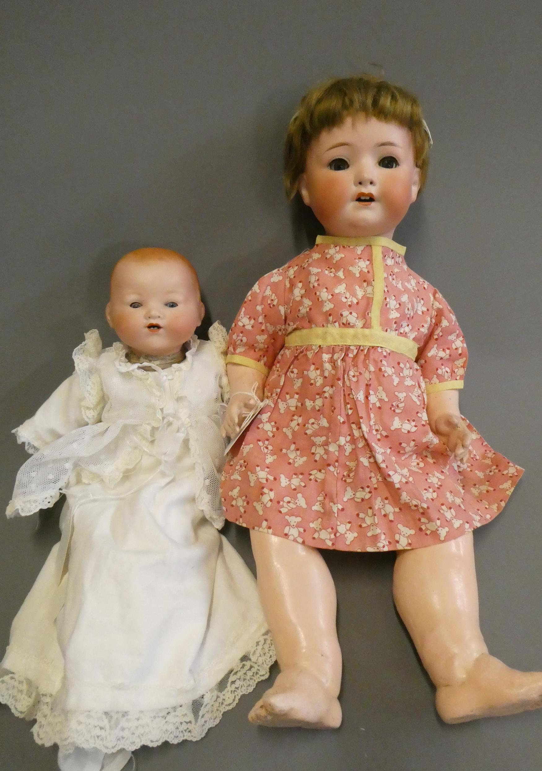 A Heubach Koppelsdorf bisque socket head doll Image