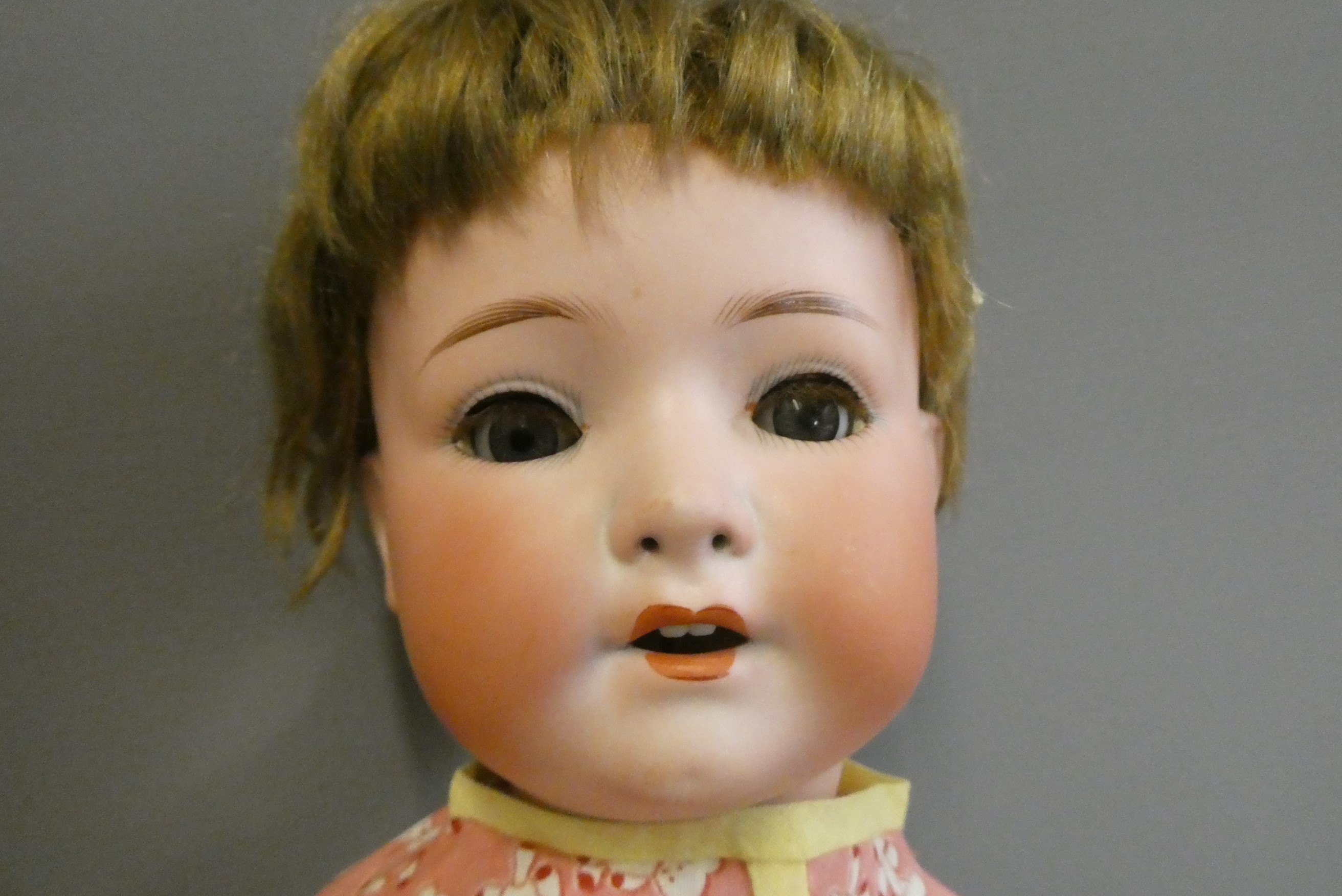 A Heubach Koppelsdorf bisque socket head doll Image