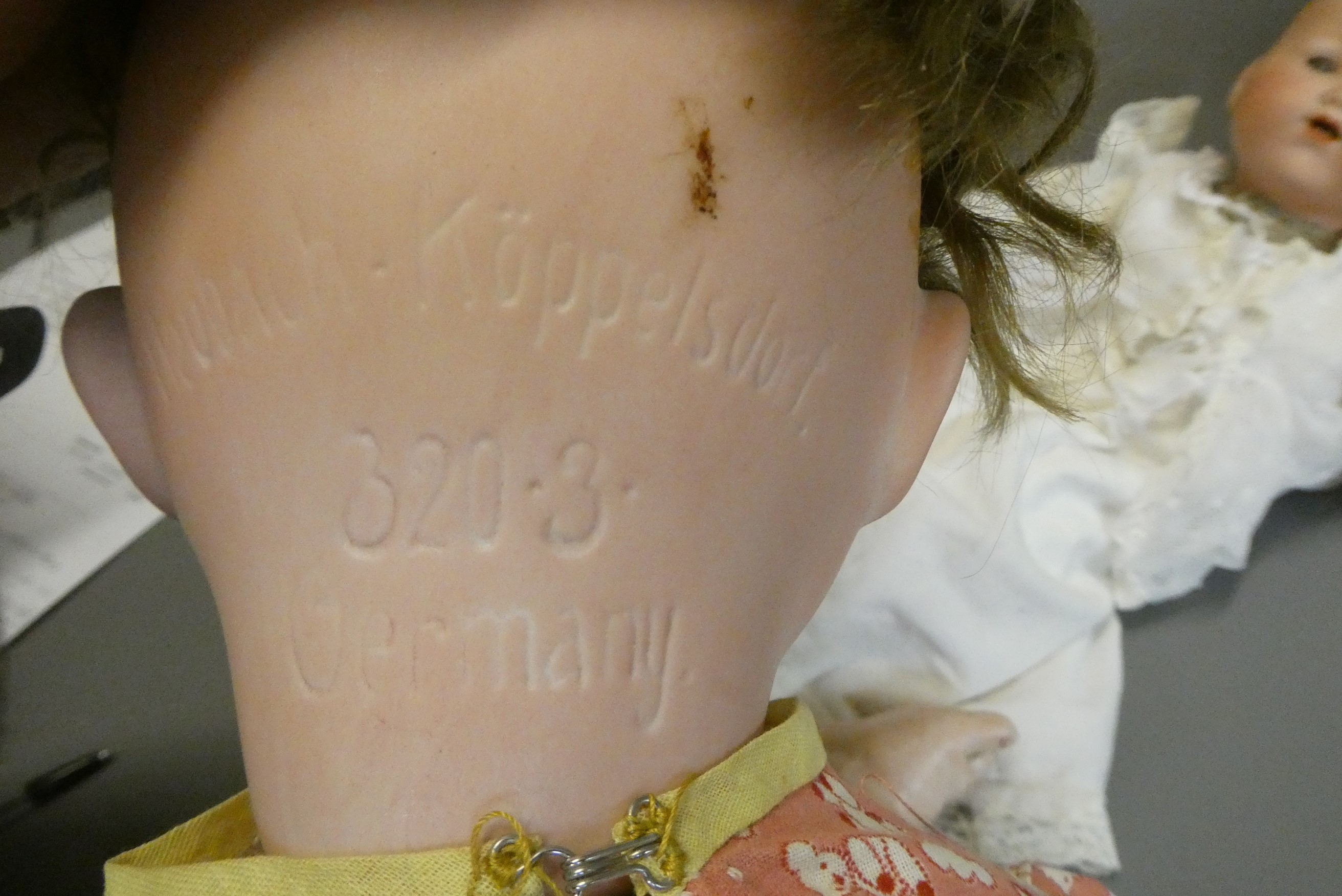 A Heubach Koppelsdorf bisque socket head doll Image