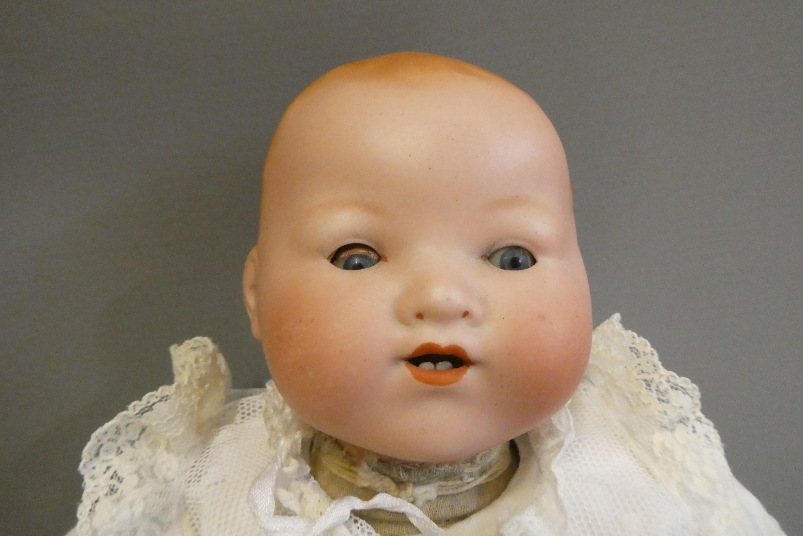 A Heubach Koppelsdorf bisque socket head doll Image