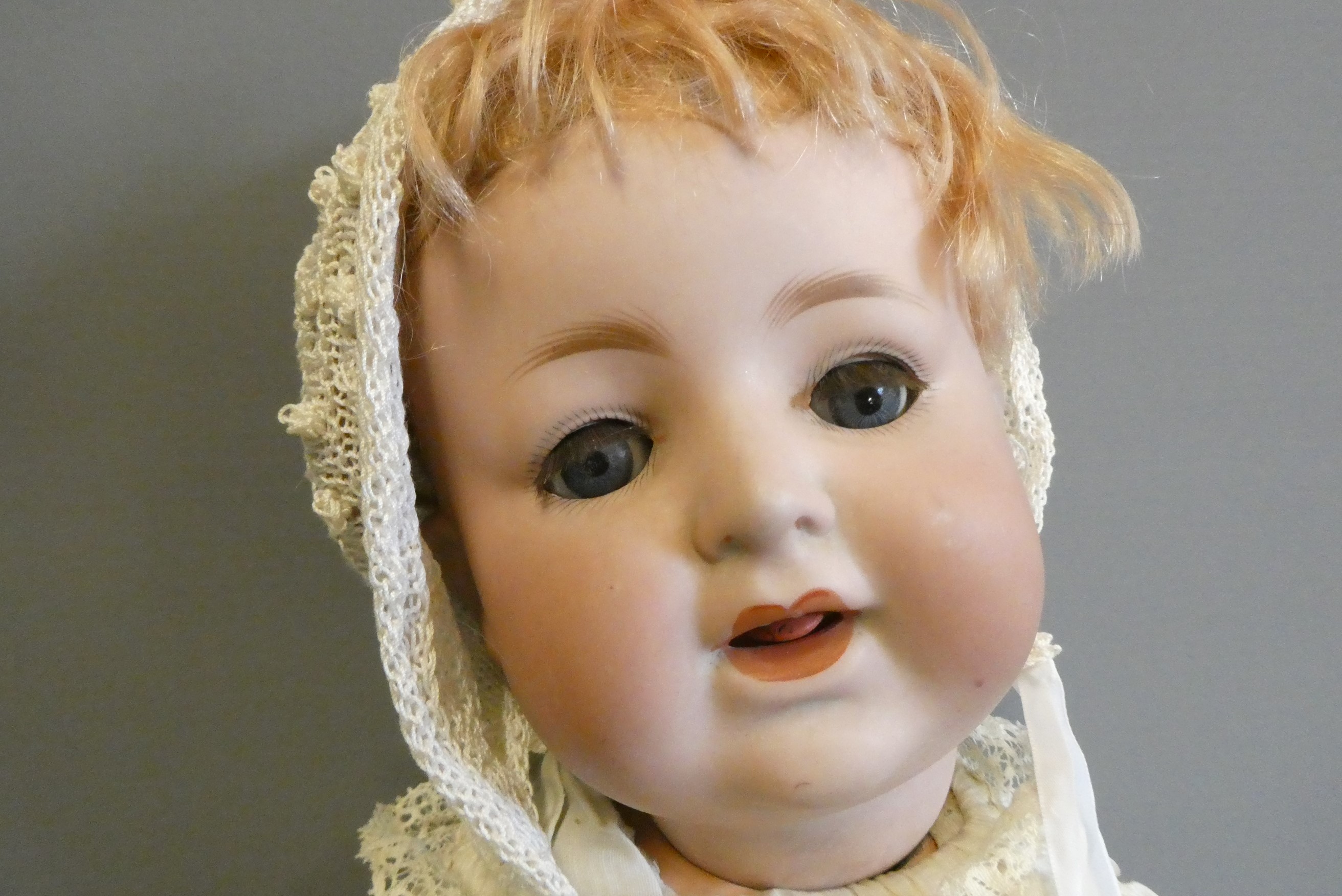 A German bisque socket head character doll Image