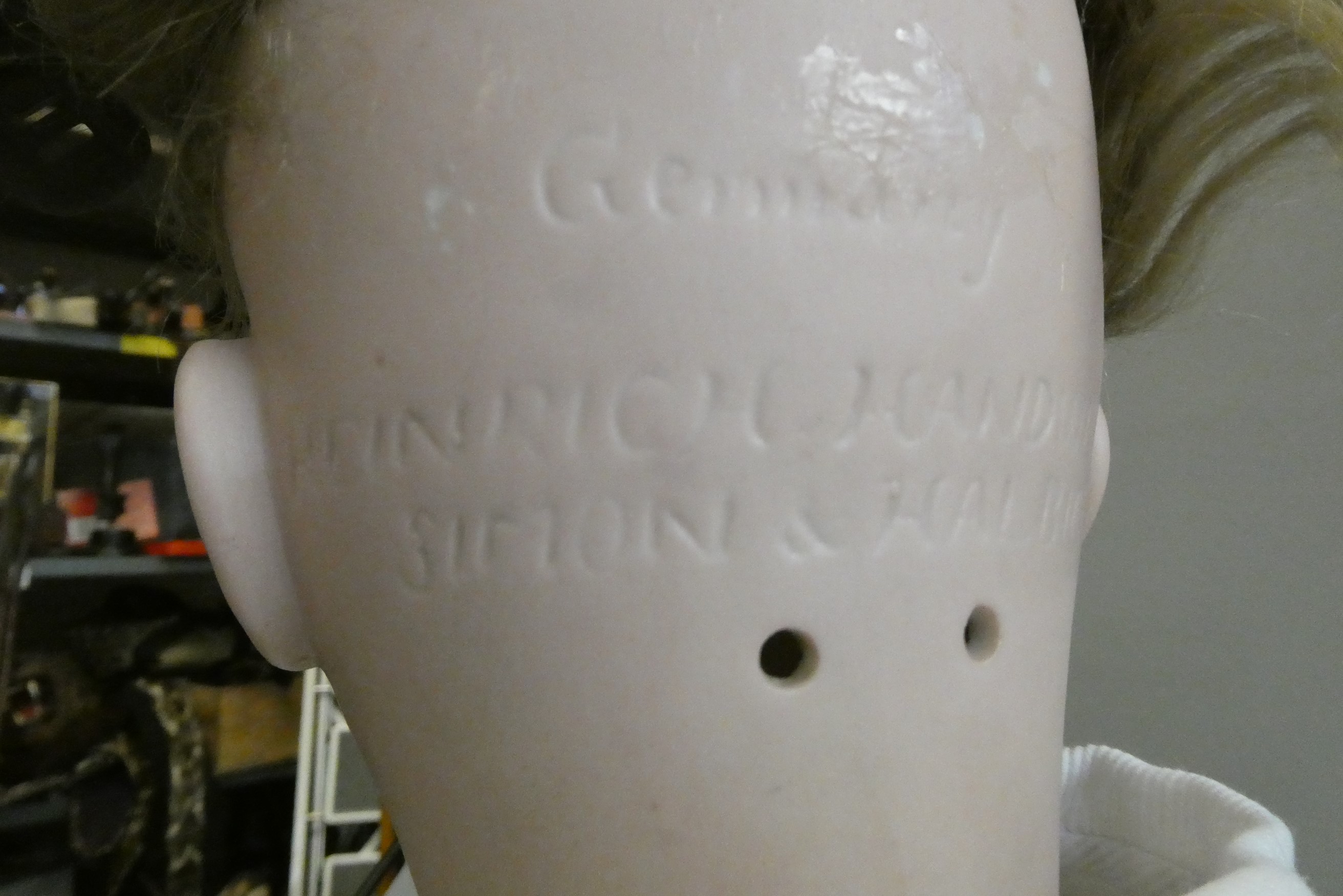 A Heinrich Handwerck Simon & Halbig bisque socket head doll Image