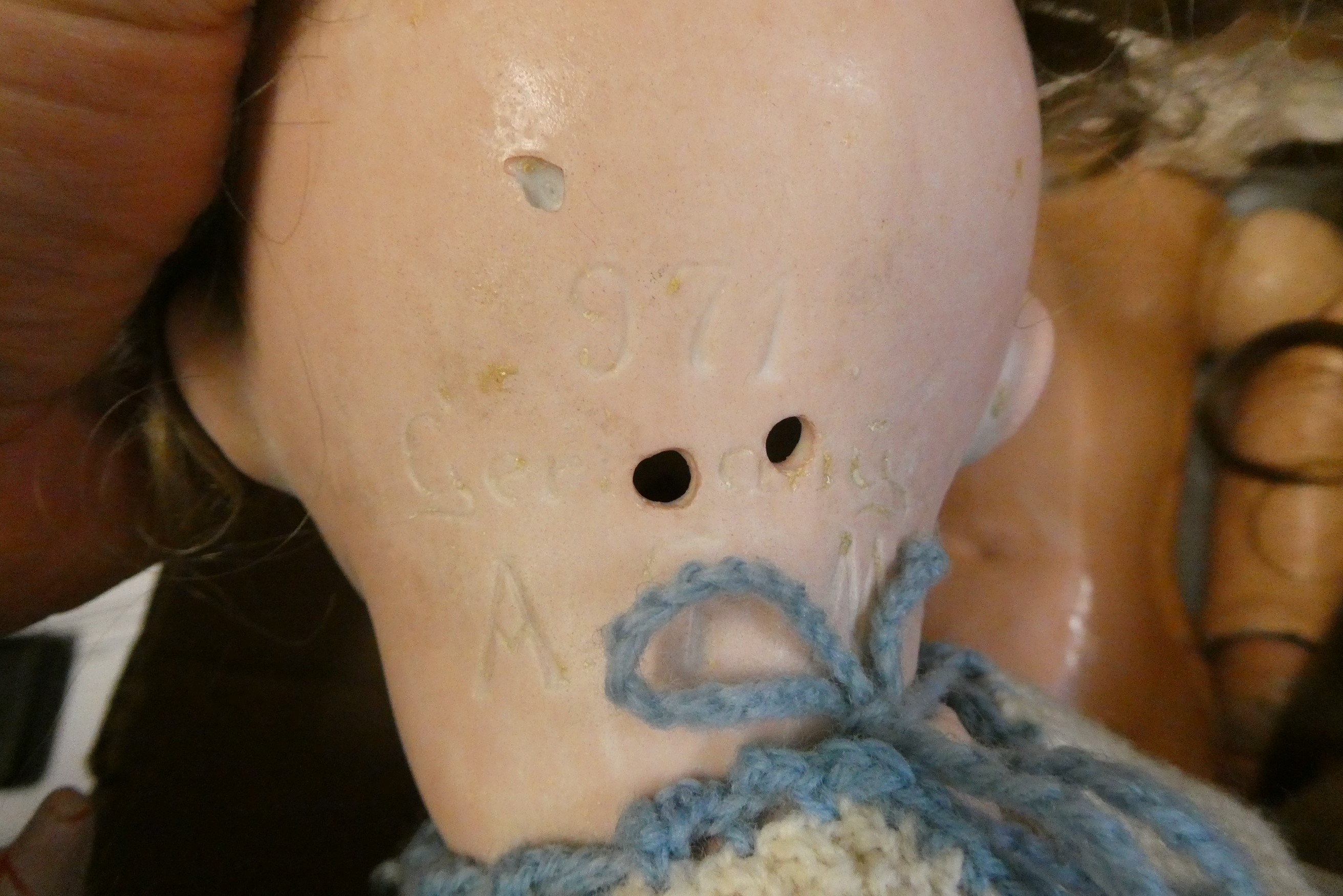 Two Armand Marseille bisque socket head dolls Image