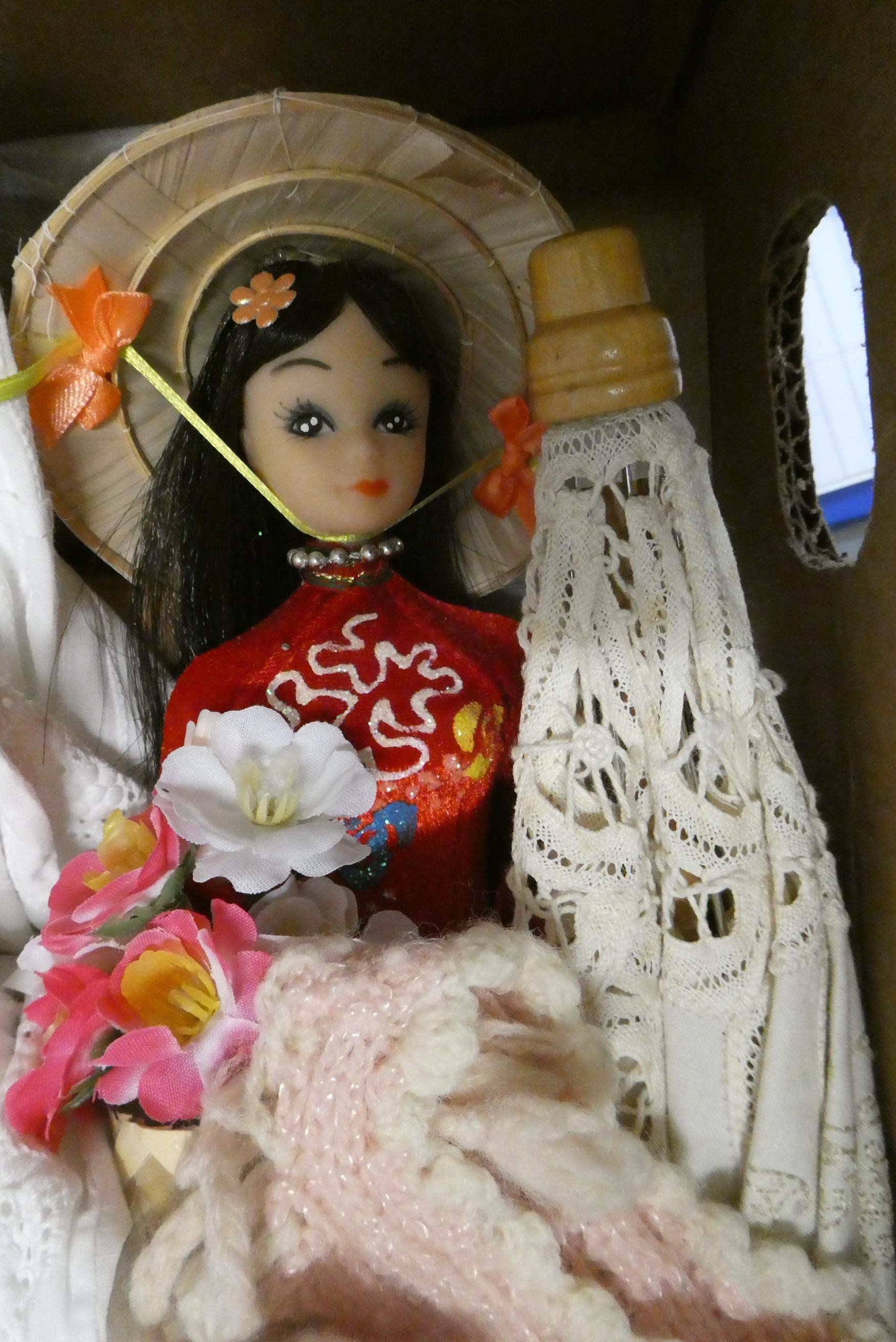 Two Armand Marseille bisque socket head dolls Image