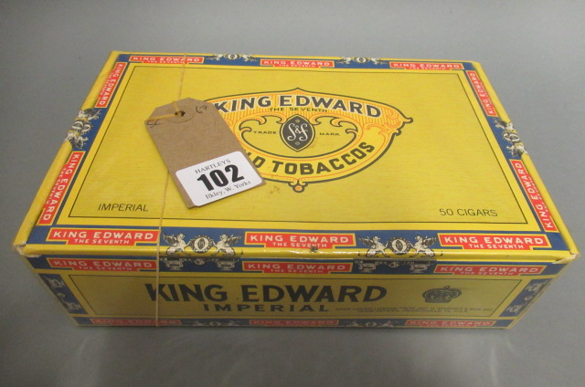A box of 50 King Edward Imperial cigars Image