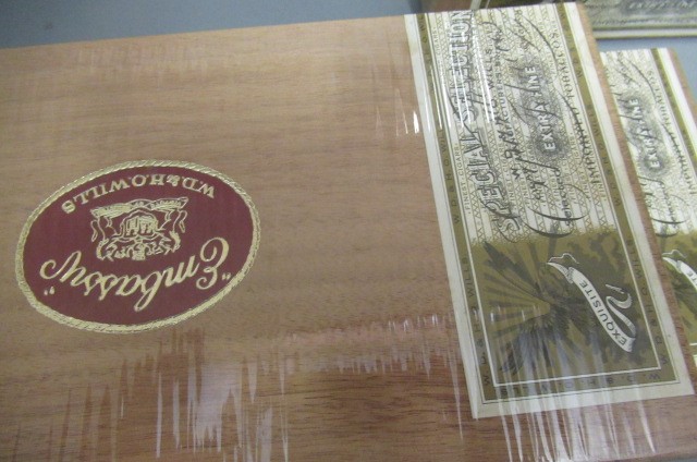 Three boxes of 25 Embassy Small Coronas cigars Image
