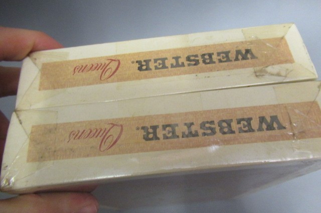 Two boxes of 25 Webster Queens cigars Image